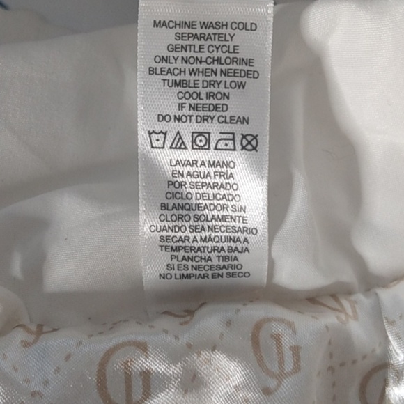 **GUESS**Girls Puffer Winter Coat With a Hoodie Size 8-10 White - Picture 10 of 14